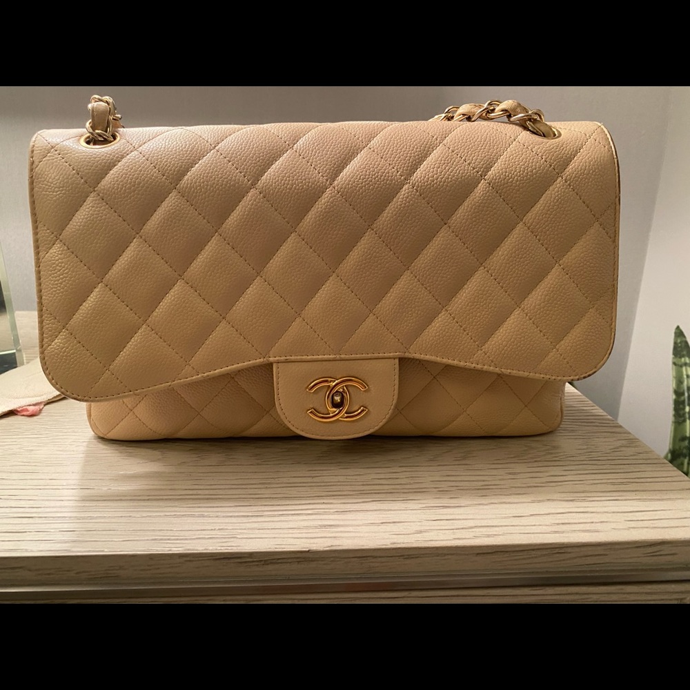 Chanel classic caviar jumbo flap bag
